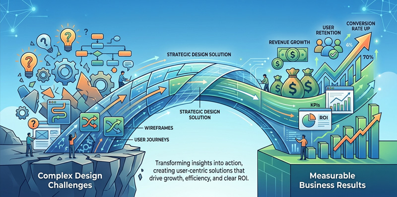 Whiteboard session and design strategy work