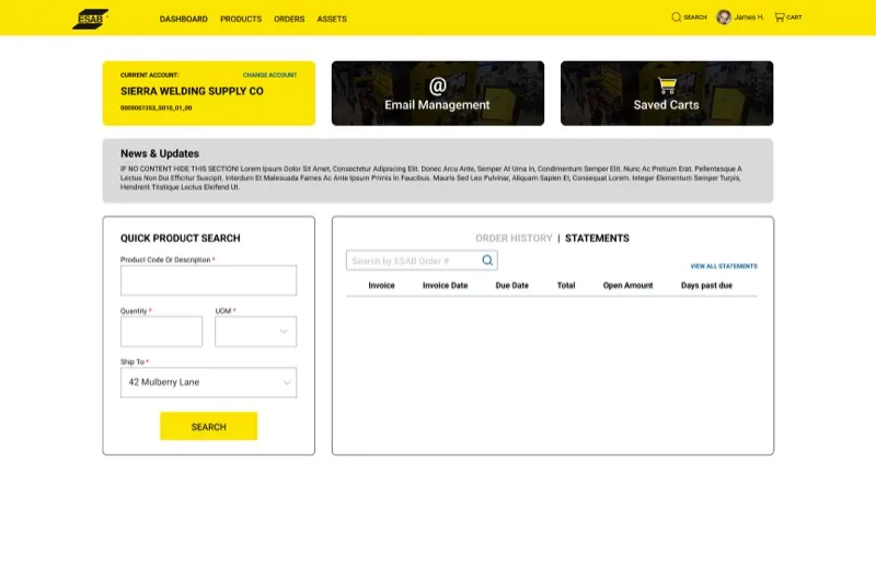 Dashboard · Statements