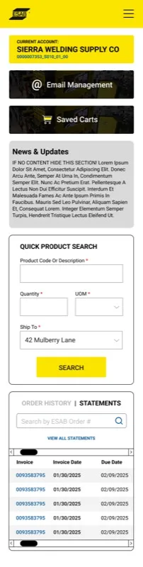 Mobile · Statements