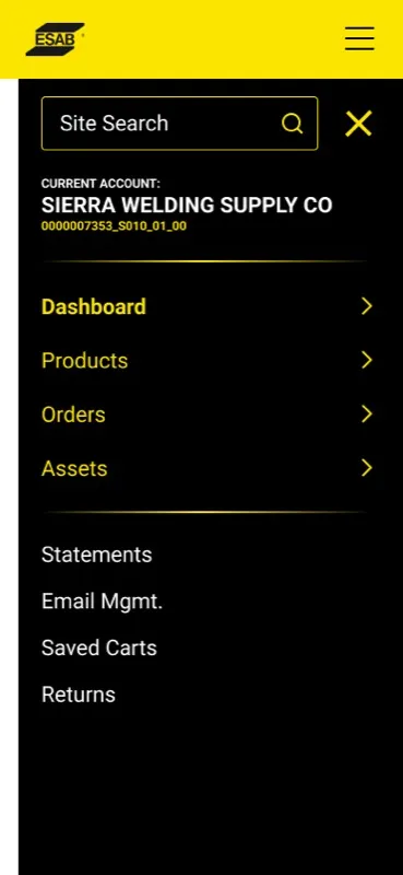 Mobile · Nav (Expanded)